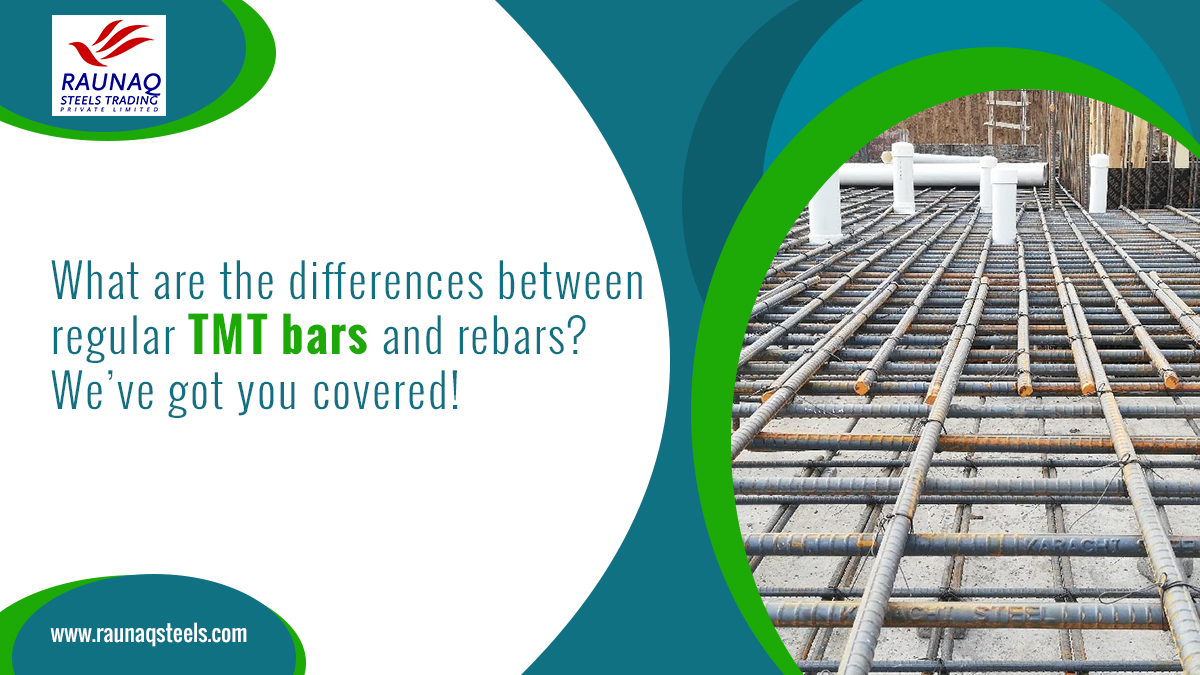 What are the differences between regular TMT bars and rebars? We’ve got you covered!